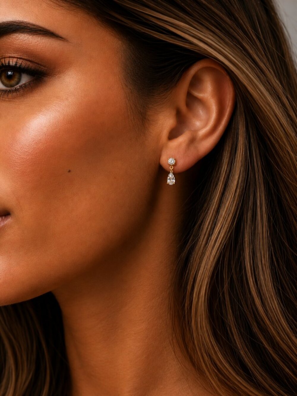 "Odelia" Lab Stud Earrings